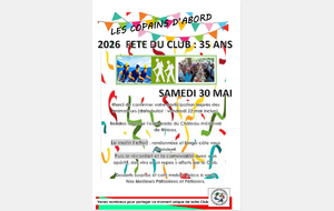 fête du club des randonneurs hyèrois le 30 mai.