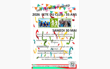 fête du club des randonneurs hyèrois le 30 mai.