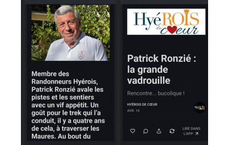 Article sur un membre du Club