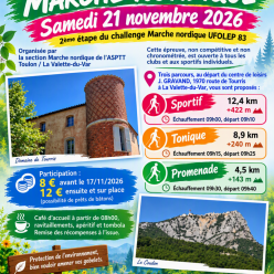 Marche nordique challenge de la Valette